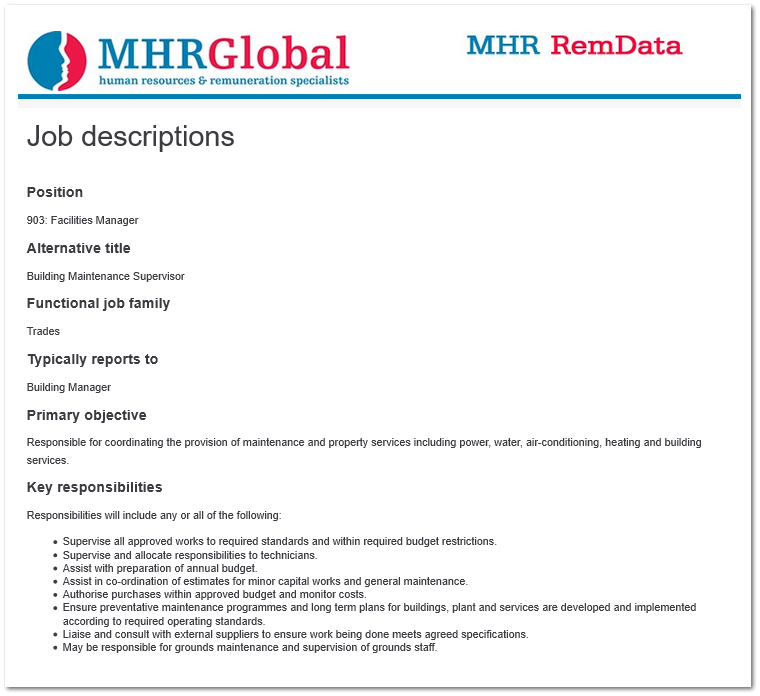 Sample Position Description